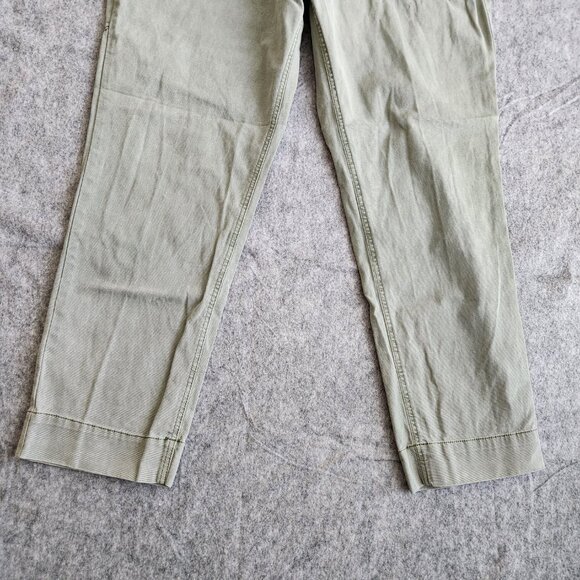 Old Navy Sky High Straight Cargo Carpenter Pants Women’s 8 Army Green Preppy - Picture 8 of 12